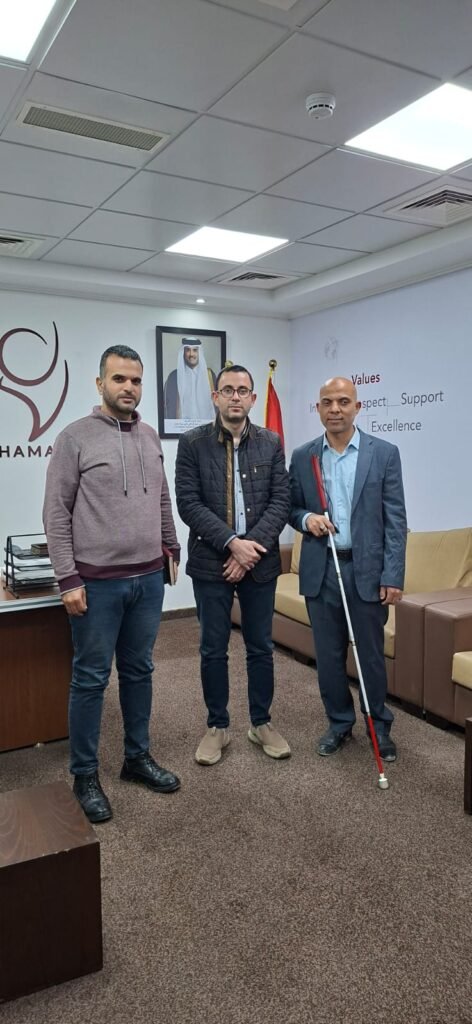 وفد من جمعية منتدى غزة يزور مستشفى حمد للتأهيل والأطراف الصناعية