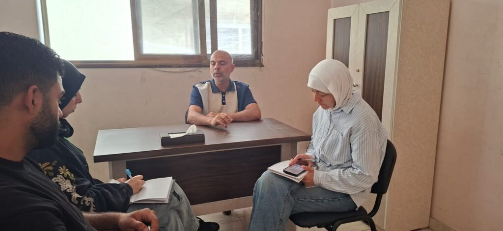 وفد من مؤسسة EducAid يزور جمعية منتدى غزة لذوي الإعاقة البصرية الخيرية