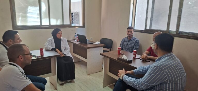 استقبلت جمعية منتدى غزة لذوي الإعاقة البصرية الخيرية وكيل وزارة الصحة السابق في غزة